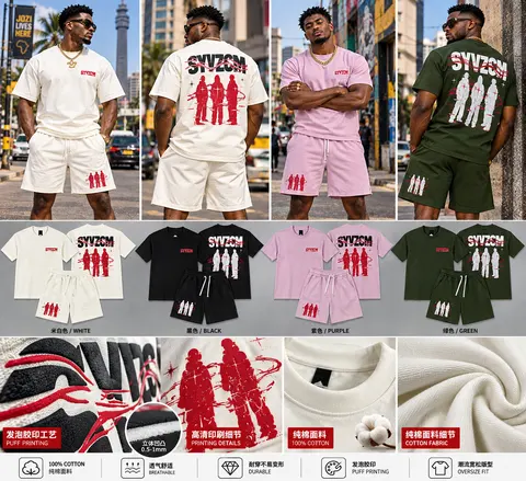 Collection and garment reference sheet for SYVZCM Silhouette Shorts Set